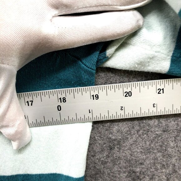 Talbots Pima Cotton Cardigan Womens Small S Short Sleeve Lightweight Stripe - Picture 7 of 8